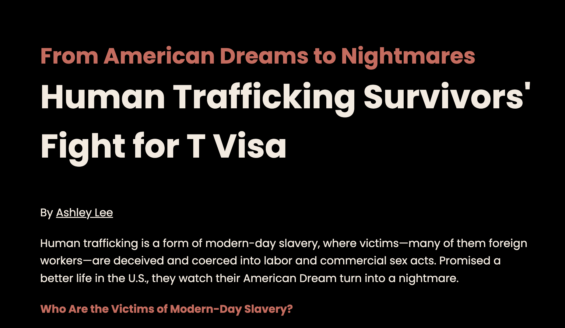 Human Trafficking Image